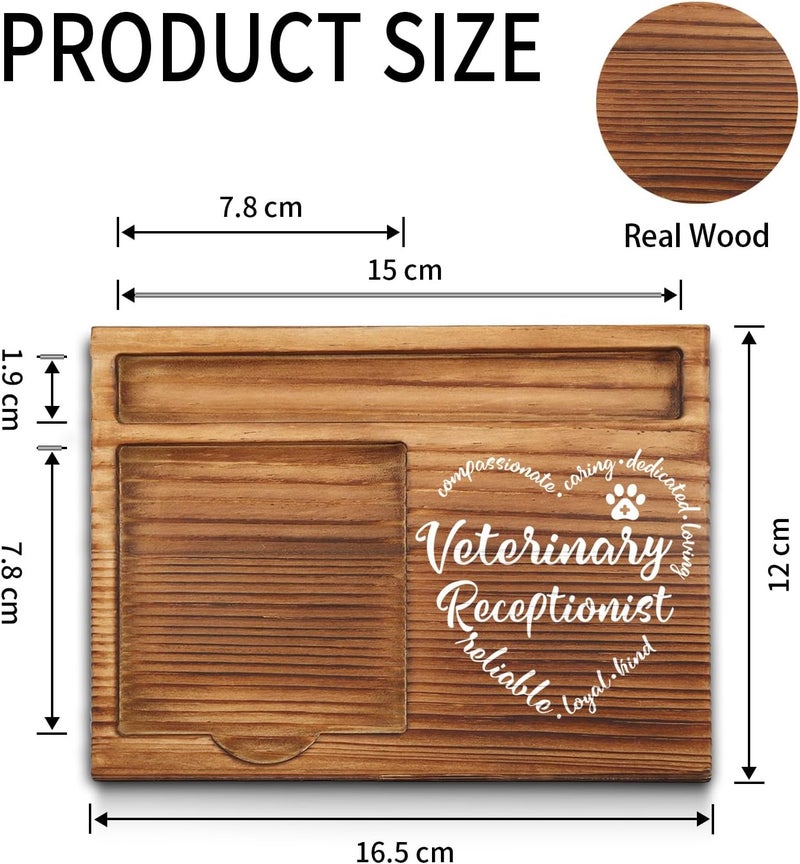 akeke Veterinary Receptionist Gifts, Veterinary Receptionist Appreciation Gifts, Thank You Vet Receptionist Gifts for Vet Secretary, Vet Front Office Desk Self-Stick Note Pad Holders GSH10 - Image 2